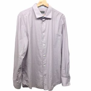 Indochino custom Shirt 46” chest blue red on white